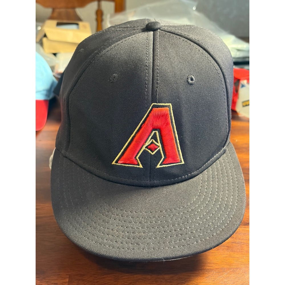 The Game Arizona Diamondbacks Hat Mens Medium Black Gametek Baseball Cap MLB